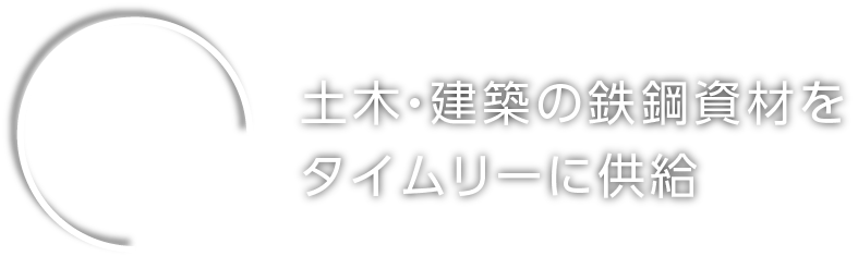 KYOEI INDUSTRIAL CO.,LTD. 鉄鋼資材部鉄鋼部門 鋼材と製鋼用原料副資材の販売 土木・建築の鉄鋼資材をタイムリーに供給